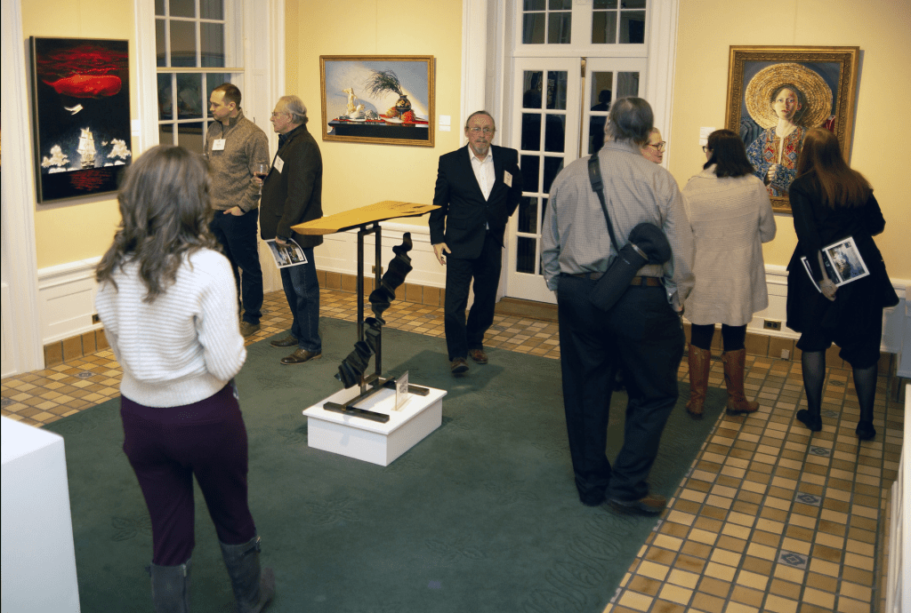 Group gallery scene at Bryn Du Art Show courtesy of the Bryn Du Mansion media